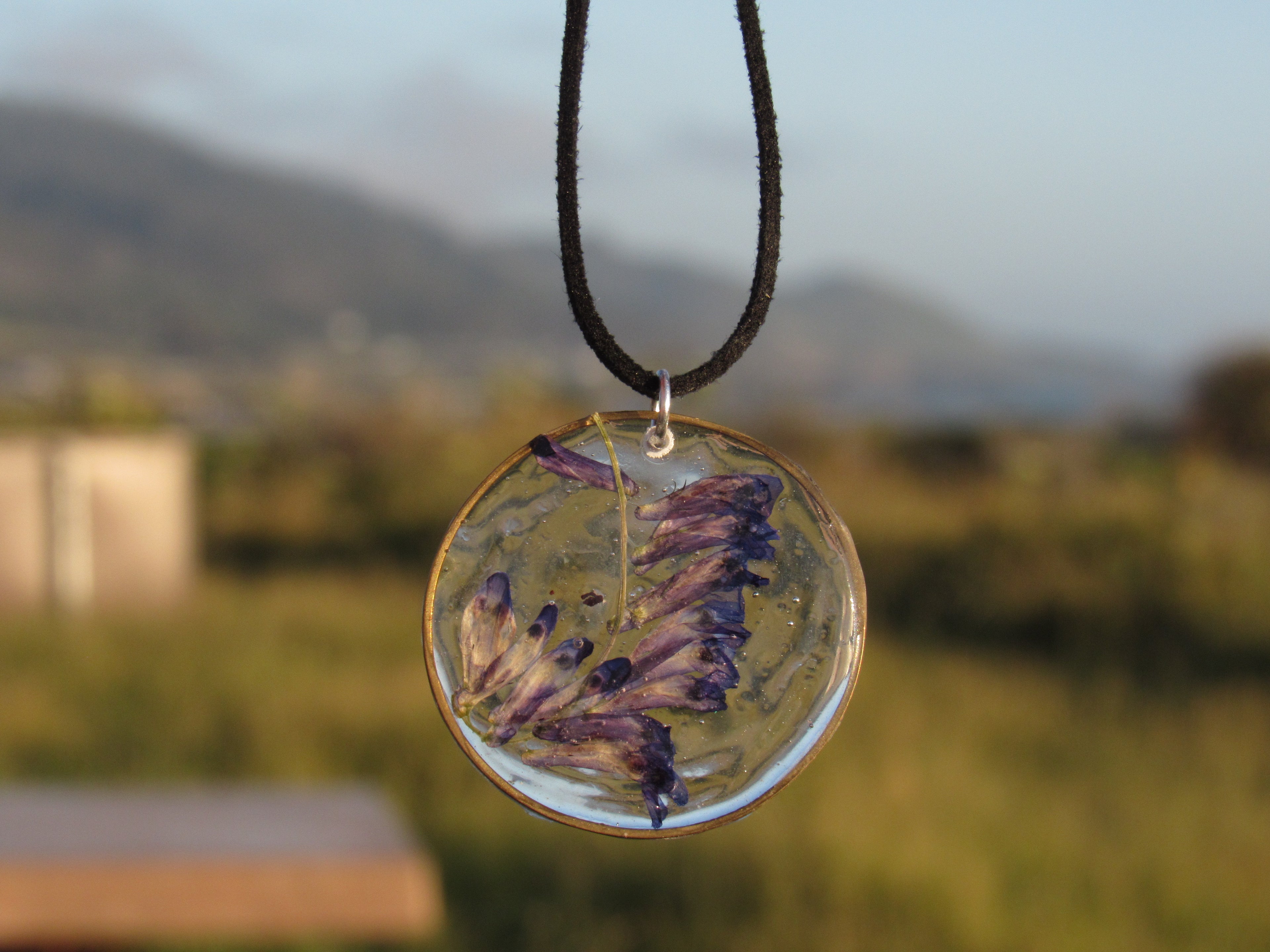 Purple Floral Necklace