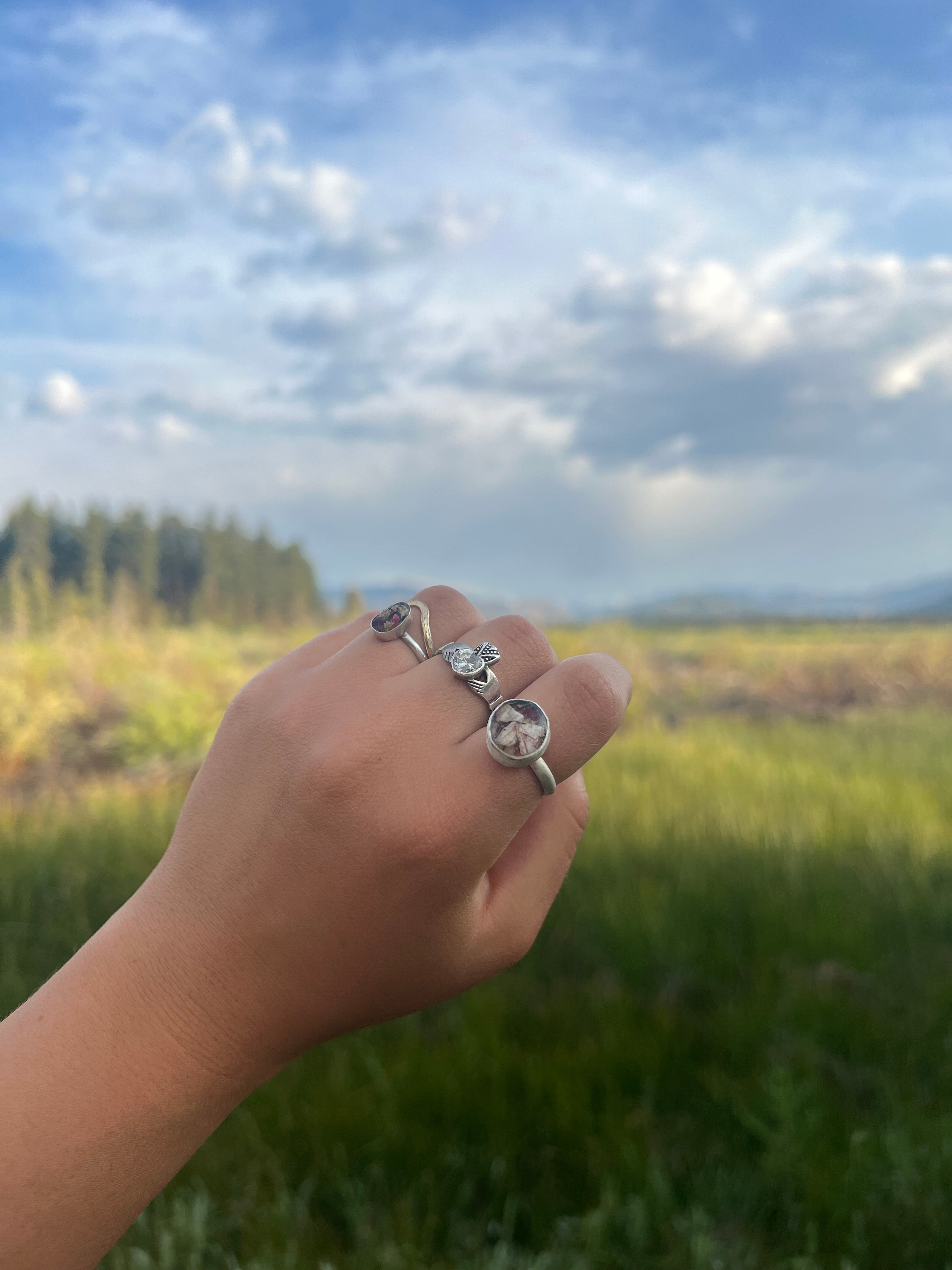 Custom ring (circle bezel)
