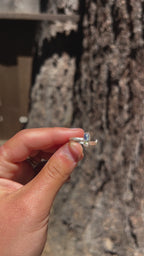Sterling Silver Oval bezel Ring